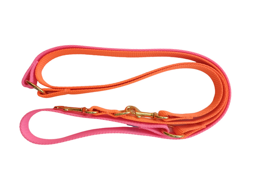 Happy Leash - Pink and orange