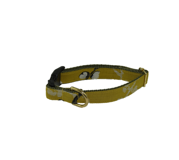 ISLA Collar - Mustard yellow floral print