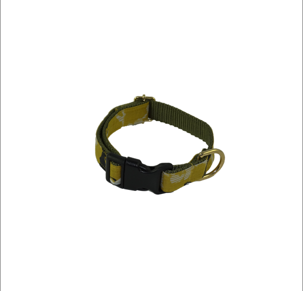 ISLA Collar - Mustard yellow floral print