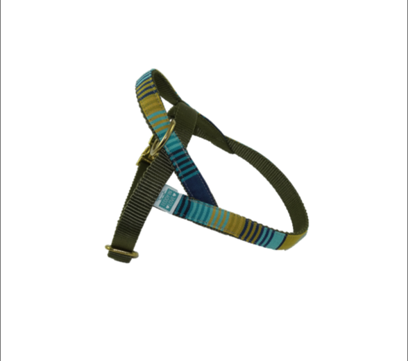 Barcelona Harness - Light and dark blue stripes