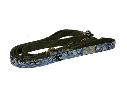 ISLA Leash - Blue floral print