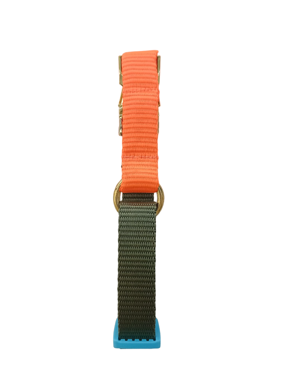 Happy Collar - Army green and orange