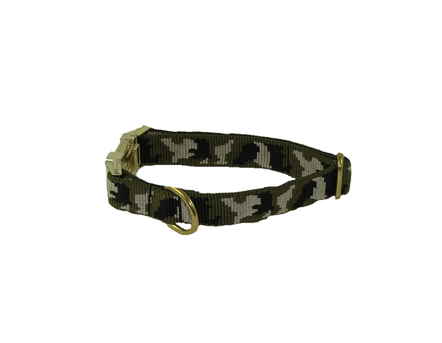 Basic Hundehalsbånd - Camouflage grøn