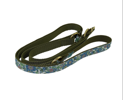 ISLA Leash - Blue and purple with floral print