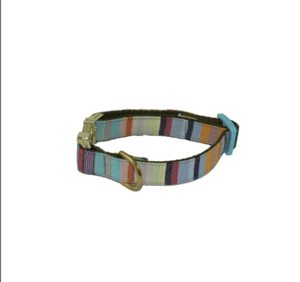 Barcelona Collar - Multicoloured stripes
